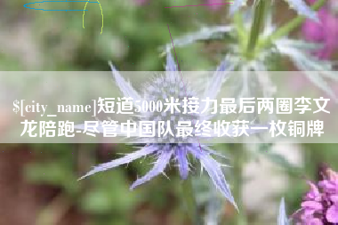 新野短道5000米接力最后两圈李文龙陪跑-尽管中国队最终收获一枚铜牌