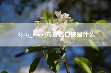 新野九宫格口诀是什么