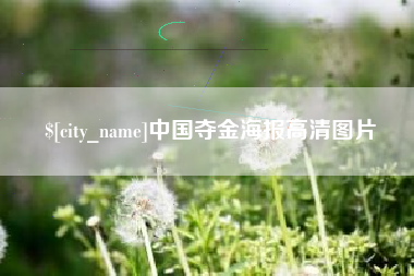 新野中国夺金海报高清图片