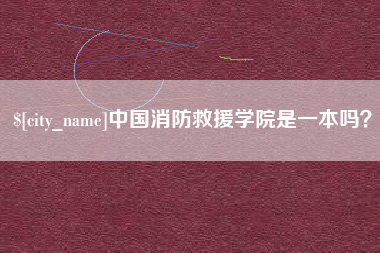 新野中国消防救援学院是一本吗？