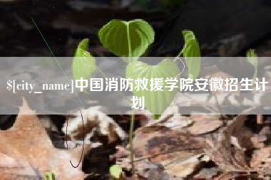 新野中国消防救援学院安徽招生计划