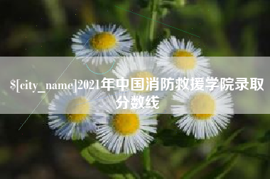 新野2021年中国消防救援学院录取分数线