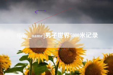 新野男子世界5000米记录