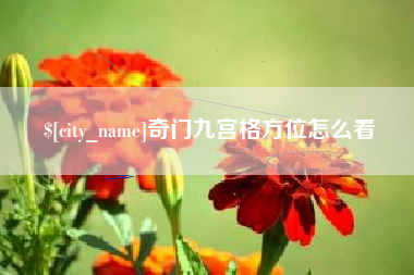 新野奇门九宫格方位怎么看