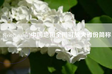 新野中国地图全图可放大省份简称