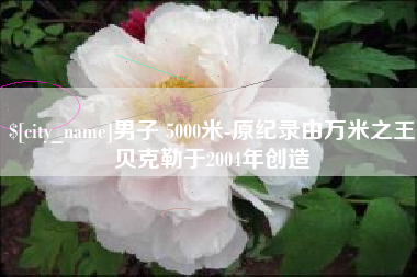 新野男子 5000米-原纪录由万米之王贝克勒于2004年创造