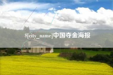新野中国夺金海报