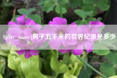 新野男子五千米的世界纪录是多少