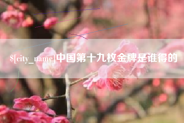 新野中国第十九枚金牌是谁得的