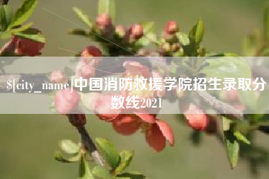 新野中国消防救援学院招生录取分数线2021