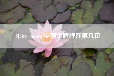 新野中国金牌牌在第几位