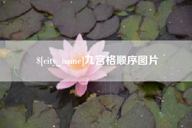 新野九宫格顺序图片