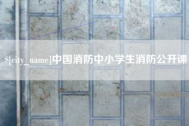 新野中国消防中小学生消防公开课