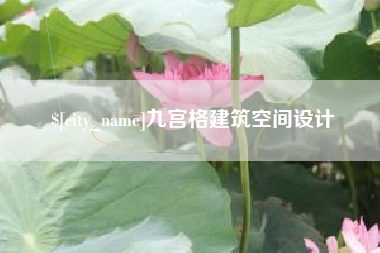新野九宫格建筑空间设计