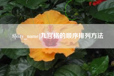 新野九宫格的顺序排列方法