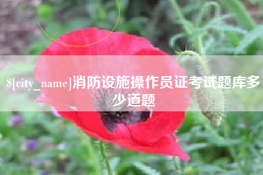 新野消防设施操作员证考试题库多少道题