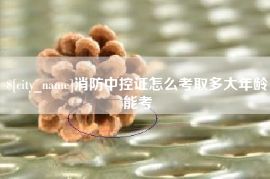 新野消防中控证怎么考取多大年龄能考